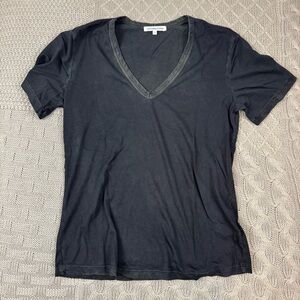 Cotton Citizen Vintage Black Standard V-Neck Short Sleeve Tee Small NEW USA